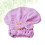 Bowknot hårtørring korallfleece dusjhetter elastisk badehår (lilla) 3