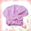 Bowknot hårtørring korallfleece dusjhetter elastisk badehår (lilla) 4