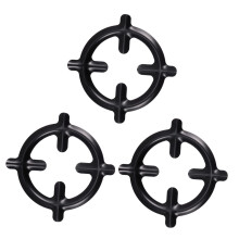 Gas Stove Trivet Set Cast Iron Gas Burner Reducer Ring NonSlip Support for Espresso and Wok Cooking