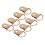 50 Sets Iron Shoe Boot Lace Hooks, Rivets, D Rings, Gold 1