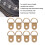 50 Sets Iron Shoe Boot Lace Hooks, Rivets, D Rings, Gold 5
