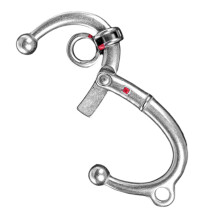 Stainless Steel Cow Nose Ring Plier with Easy Locking and Spring Action for Livestock Durable Use