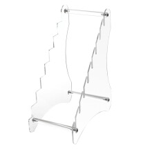 Acrylic Knife Display Stand with MultiTier Storage, Clear Holder for Kitchen and Collectors