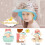 Bonnet de douche pour enfants, bonnet de douche ajustable pour bébé, protection pour les 5