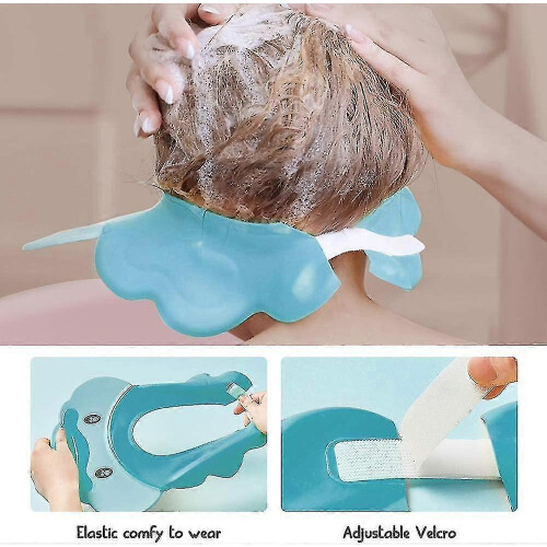 Bonnet de douche pour enfants, bonnet de douche ajustable pour bébé, protection pour les 1