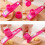 Mini Manual Garlic Press Grinder for Easy Mashing Kitchen Tool Rose Red 1 Pack 4