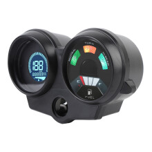 Universal LCD Motorcycle Speedometer Odometer Fuel Level Meter 7 Color RGB 12V