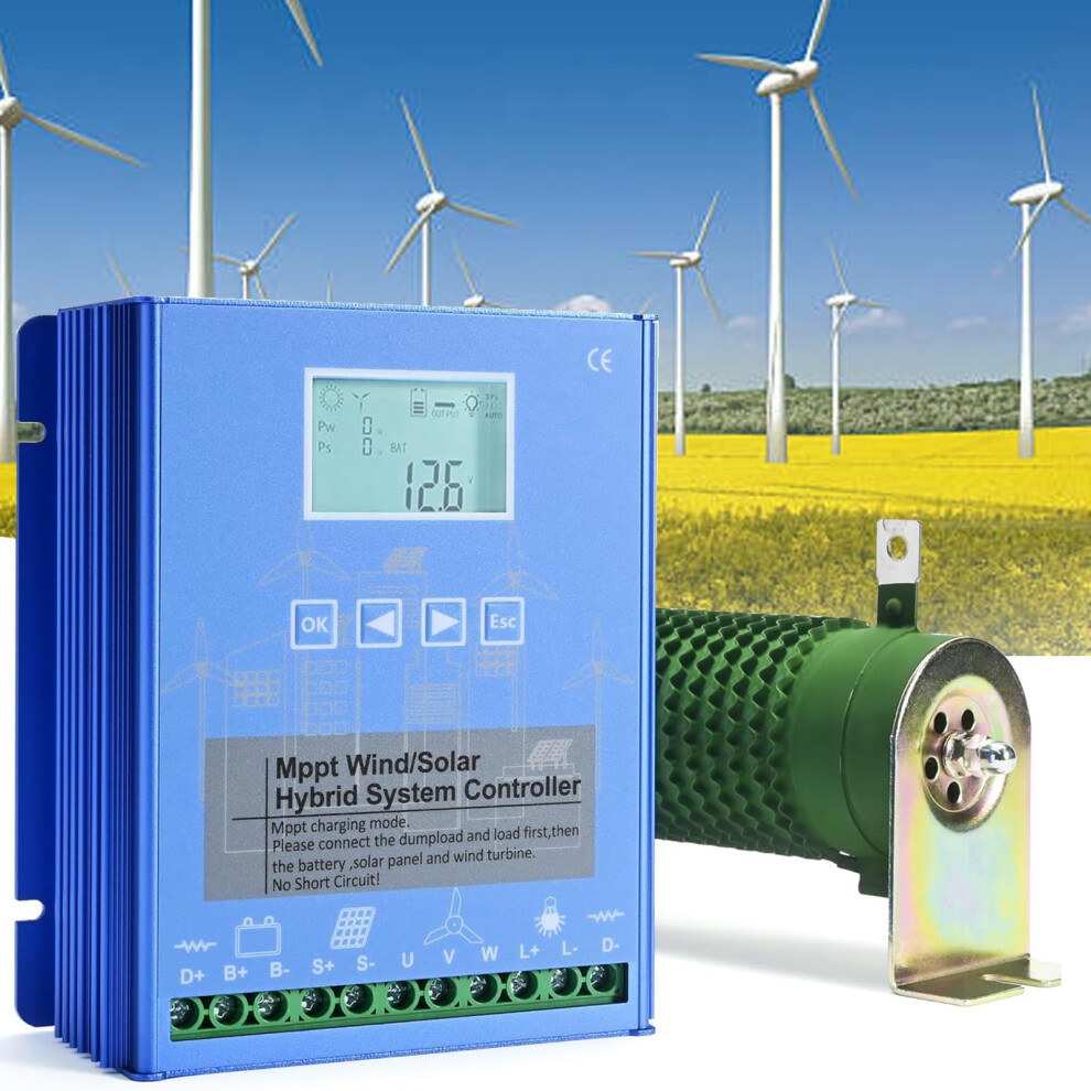 20000W Wind Solar Hybrid Charge Controller 12V 24V 48V Mppt Boost With Lcd Display 9070919322099