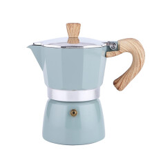 Aluminum Moka Pot Stovetop Espresso Maker with Elegant Octagonal Design for Gas Stove or Camping