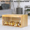 Chicken Brooder Box 32' with Adjustable Skylight Ventilation, Solid Wood Indoor Habitat for 35 Chicks Ducks Quail 5