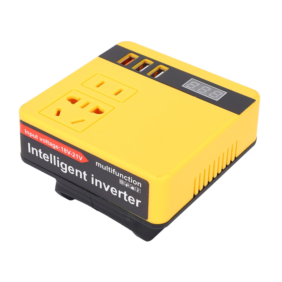 Power Inverter Dc18-21V Usb Ports Cordless Power Inverter With Voltage Display 6931383128125