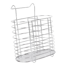 Stainless Steel Utensil Drying Rack with Handle, Kitchen Chopstick and Cutlery Organizer