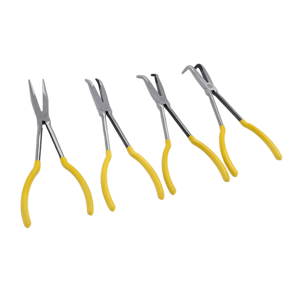 11 Inch High Carbon Steel Pliers Set Â Bent Nose & Long Reach Pliers 9371383129796