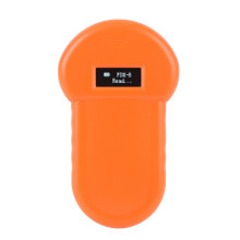 134.2kHz Animal Chip Scanner USB Rechargeable, Orange, 132x76x15mm