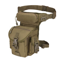 Modular Utility Leg Bag with Breathable Mesh, Multi-Compartment Organization MOLLE Design for Outdoor Tactical Use, Adjustable Waist Strap Drop Leg