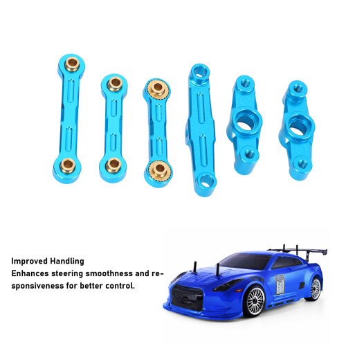 Aluminium-Spurstange für TT02 RC-Car - Blau 2