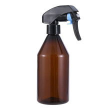 Plastic Spray Bottle 10oz Refillable Fine Mist for Cleaning Travel Hair Plants Essential Oils Brown