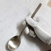 4 Pcs Stainless Steel Spoons Korean Style Matte Finish Dishwasher Safe for Soup and Rice