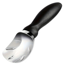 Stainless Steel Ice Cream Scoop Heavy Duty Ergonomic Comfort Grip for Hard Ice Cream, Dishwasher Safe