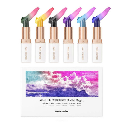 Magic Temperature Color Change Lipstick Set Ματ 6 Χρώματα Φιμέ Λιπ-Γκλος