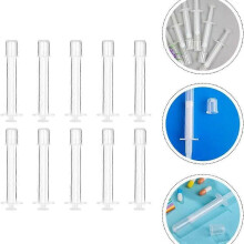 10pcs Aplicadores Vaginais Descartáveis Lubrificante Injetor Seringa Seringa Tubo de Lubrificante Ferramenta de Auxílio