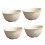 4pcs Wheat Straw Bowls Set Large Rice Bowls Cut Resistant Stackable Beige Dinnerware for Home and Restaurant 1