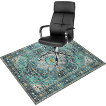 Office Chair Mat for Hardwood Floors, NonSlip Vintage Desk Chair Rug Protector, 180x200cm Color3