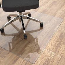 Office Chair Mat for Hardwood Floor, Clear PVC Heavy Duty AntiSlip Desk Chair Floor Protector 80x160cm