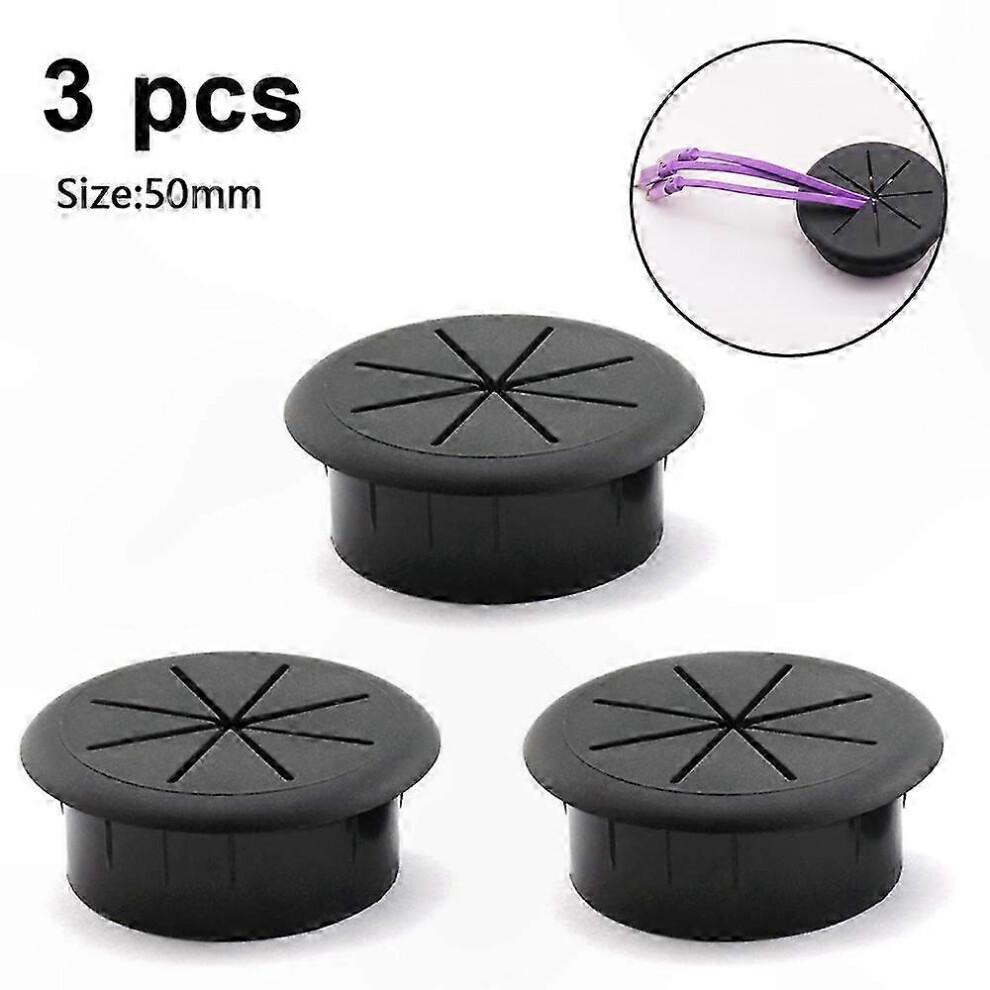 3-Pack Wire Management Grommets For Desk Cable Organization Holes Cover Solution 6935161604009