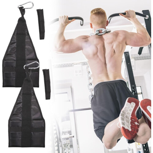 Adjustable Hanging Ab Straps for Core Workout with Padded AntiSkid Grip 47x19.5cm 1