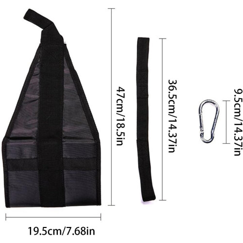 Adjustable Hanging Ab Straps for Core Workout with Padded AntiSkid Grip 47x19.5cm 2
