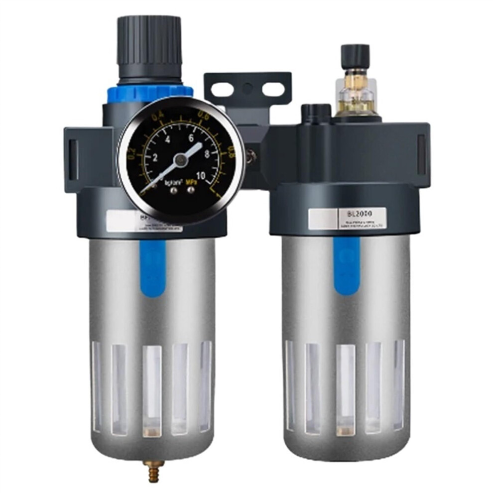 Bfc3000 Metal Pneumatic Air Filter Regulator Lubricator With Precise Pressure Control Combo 9053599027027