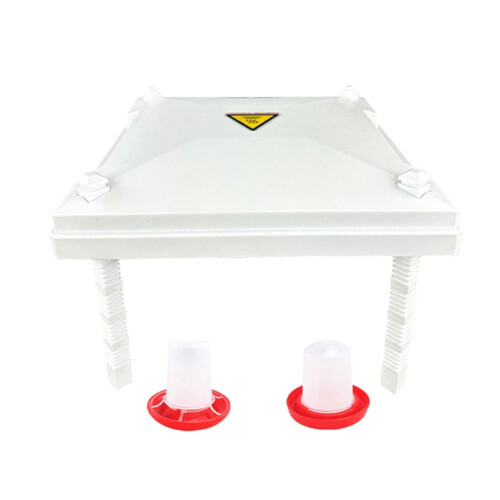 Chick Brooder Heater 12.2x12.2 Inch for 20 Chicks, Adjustable Height Angle Brooder Heating Plate
