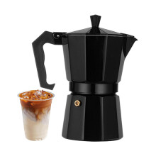 Italian Moka Pot 6 Cup Stovetop Espresso Maker for Gas and Electric Stove with HeatResistant Handle