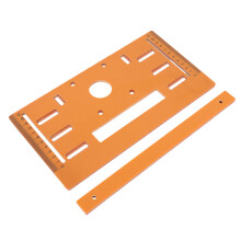 Circular Saw Base Plate with Scale, 28x15cm for Woodworking