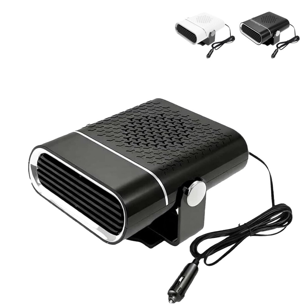 2In1 Car Heater And Defroster 12V/24V Fast Heating 360 Rotation Dual Mode For Cars And Trucks Black 9455672320733