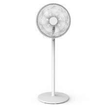 Pedestal Fan 15.5in Quiet Oscillating Cooling Fan with Adjustable Height and Energy Saving 3 Speeds