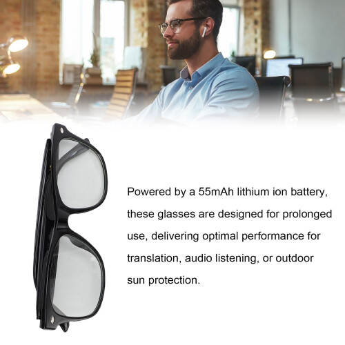 Wireless Bluetooth Smart Glasses 144 Languages, 55mAh, 10m Range 2
