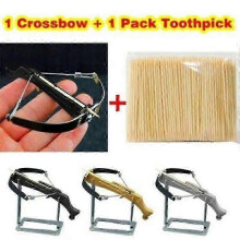 Minglan Toothpick Mini Crossbow Bow Cross Arrow Bow Toy