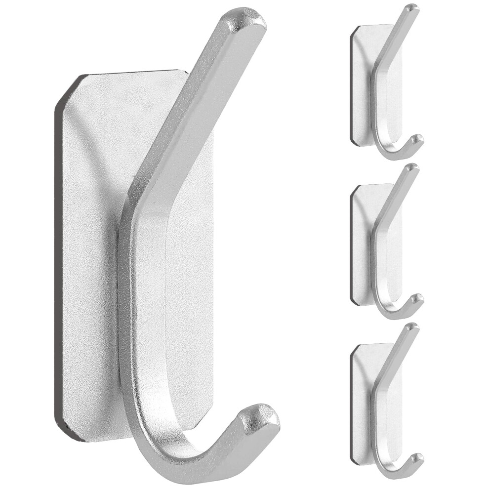 Heavy Duty Adhesive Wall Hooks 30 Lb Capacity Damage For Home Office Schools 4 Pack White 9053599709015