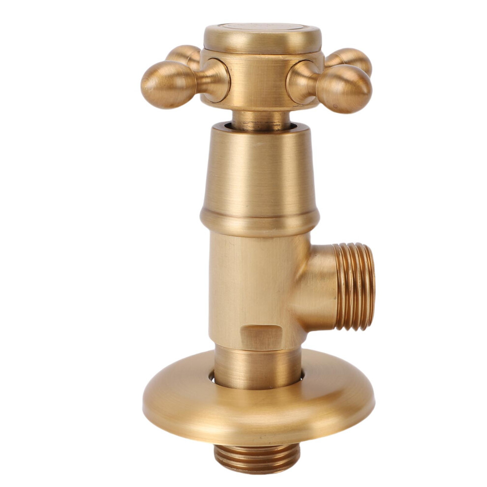 G1/2 Angle Stop Valve, Copper, Explosive Proof Hot Cold Water Shut Off, 5.4X7.5x6cm 4381383133704