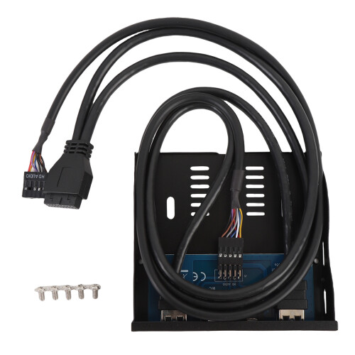 Floppy-Laufwerk Frontpanel 3,5-Zoll USB 3.0 Hub Schwarz 1