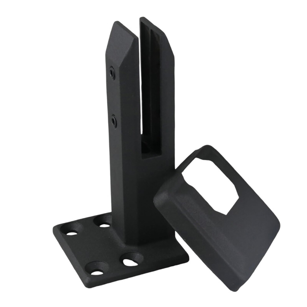 304 Stainless Steel Glass Railing Clamp Black, Adjustable Frameless Pool Fence Spigot For 8Â13Mm Panels 9070919330100