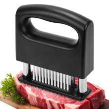 Meat Tenderizer Tool with 48 Stainless Steel Blades for Beef, Pork, Chicken, Steak, Turkey