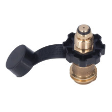 Propane Tank Adapter Brass POL to QCC1 Converter for BBQ Grill and Camping Stove Secure Airtight Connection