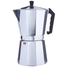 Aluminum Espresso Coffee Maker 12 Cup Italian Style Moka Pot for Gas and Electric Stovetops