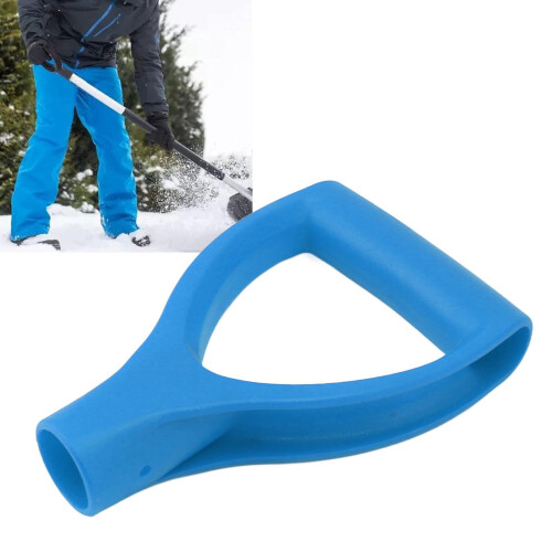 Shovel D Handle Ergonomic Grip Lightweight Durable Plastic Replacement for Snow and Garden Tools Light Blue 1
