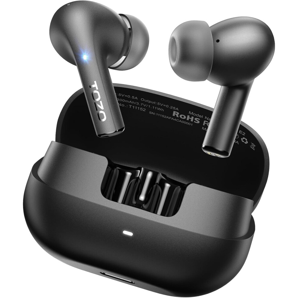 Tozo E2 Wireless Earbuds, Bluetooth 5.3 32 Eq Presets & App Customisation, 10Mm Drivers For Deep Bass, 30-Hour Playtime Ipx6 Waterproof 1234569988243