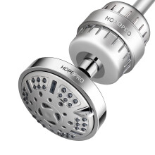 Pressure Filtered Shower Head with 18Stage Filtration, 9 Spray Modes and Vitamin C for Skin