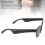 KI-Smartbrille 80mAh BT5.3 10m Echtzeit Blau 15